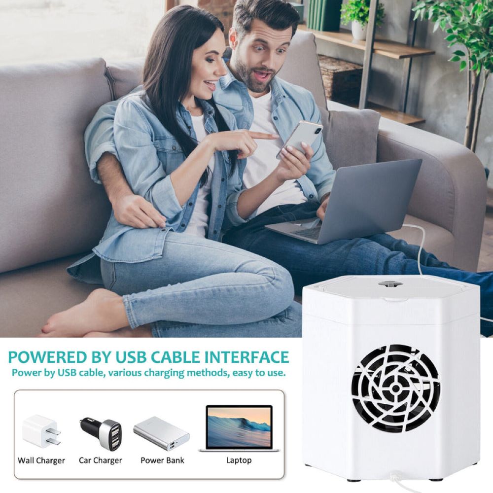 "Arctic Breeze: Mini Air Conditioner, Cooler, and Humidifier - Portable Cooling Fan for Personal Space - Quick & Easy Cooling Solution"