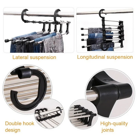 5 in 1 Rack Stainless Steel Cloth Hanger