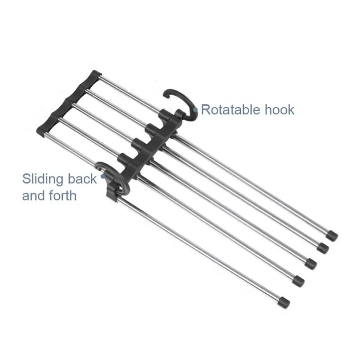 5 in 1 Rack Stainless Steel Cloth Hanger