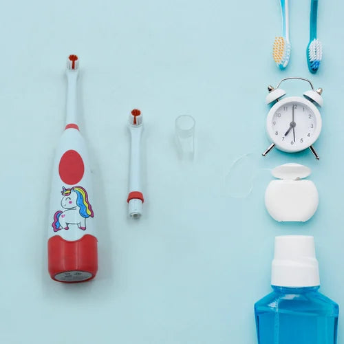 ELECTRIC TOOTHBRUSH FOR KIDS AND ADULTS   WITH EXTRA 1 BRUSH HEADS & 2 BATTERY