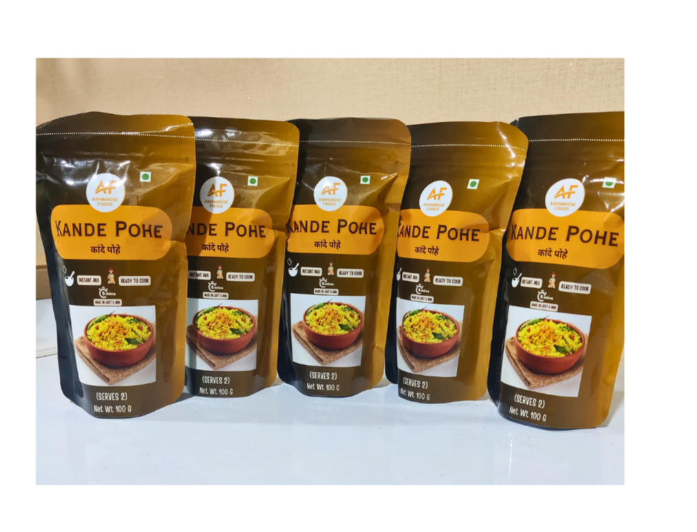 "Flavorful Fare: Instant Kande Pohe 5-Pack"