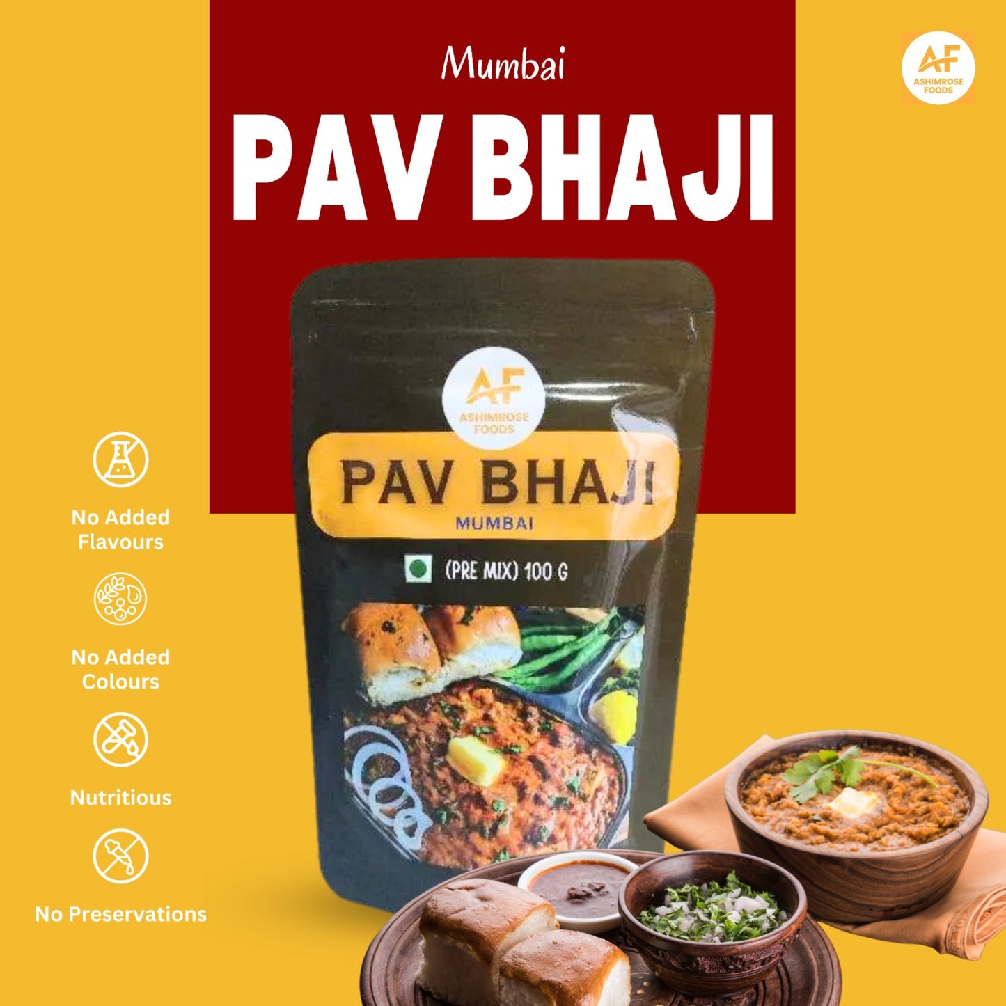 "Triple Delight: Pav Bhaji Trio Pack"